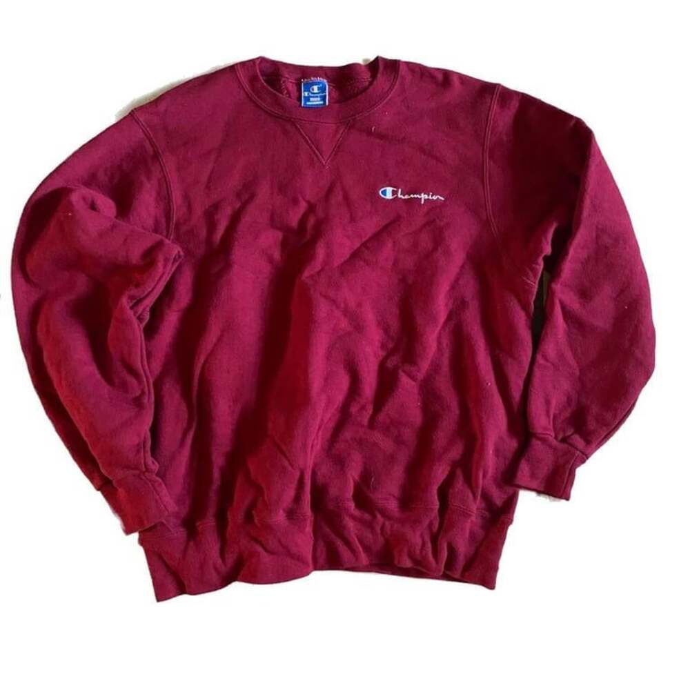Vintage 90s Champion Crewneck Sweatshirt in Red